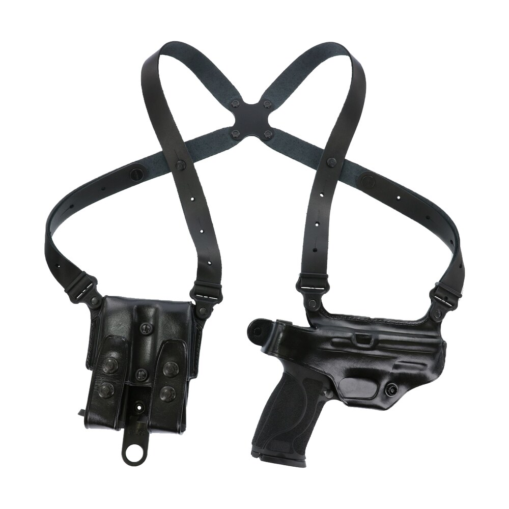 galco mc248b miami classic shoulder system size fits chest up to 56" leather for sig p220/p226/browning bda right hand *worn Galco MC248B Miami Classic Shoulder System Size Sports South item 71394