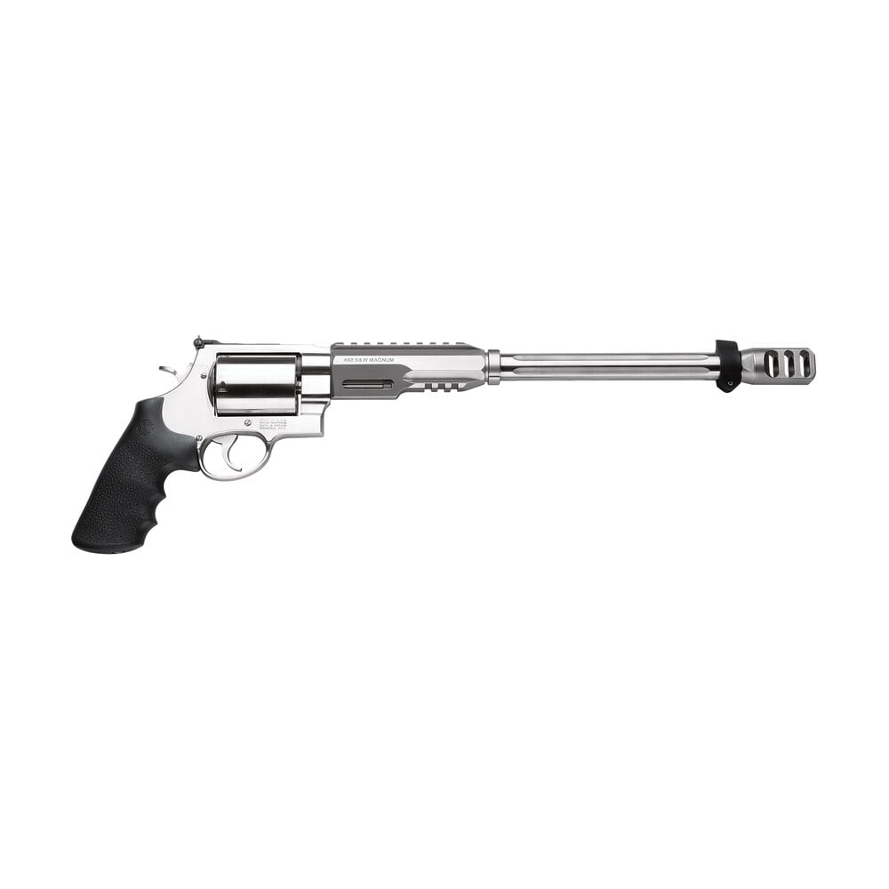 smith & wesson 170339 performance center model 460 xvr 460 s&w mag 5rd 14" mb stainless steel barrel & cylinder satin stainless steel frame with black polymer grip includes bipod Smith & Wesson 170339 Performance Center Model 460 XVR 460 S&W Mag 5rd 14" MB Stainless Sports South item 72004