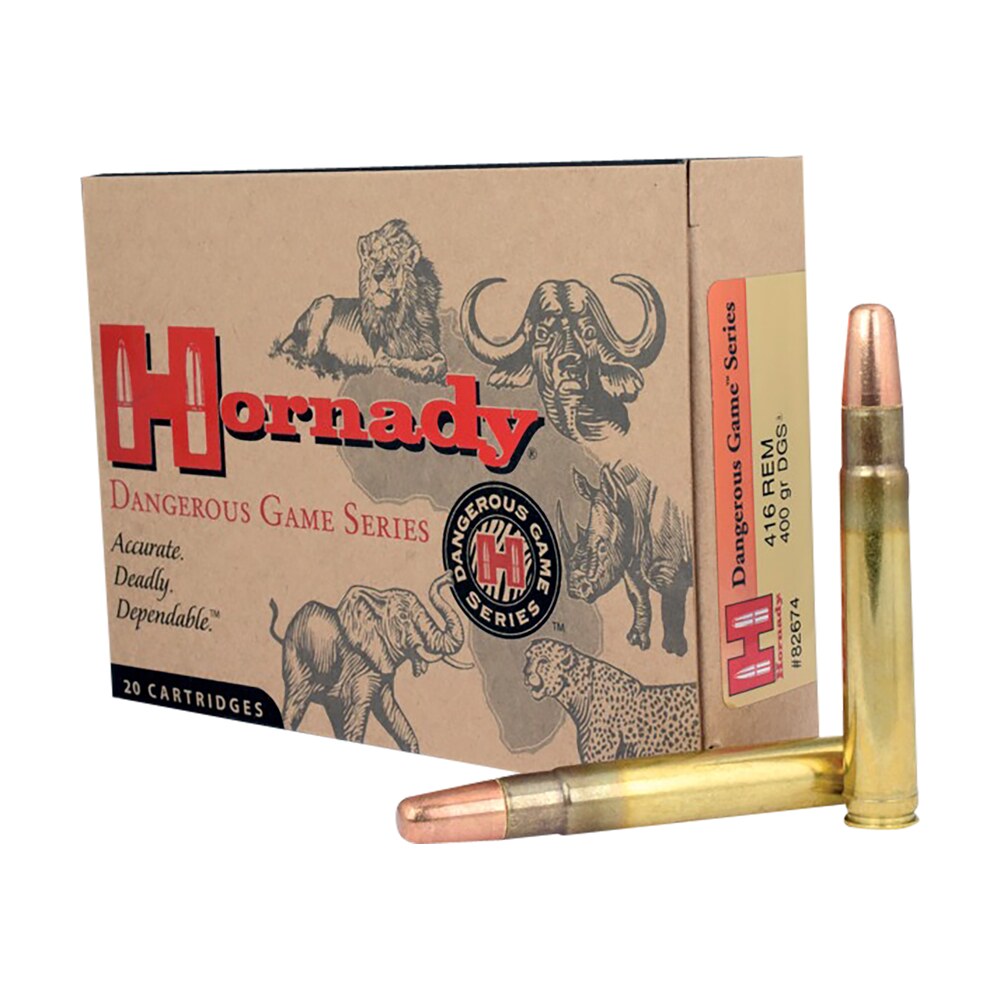 hornady 82674 dangerous game 416remmag 400gr dangerous game solid 20 per box/6 case Hornady 82674 Dangerous Game 416RemMag 400gr Dangerous Game Solid 20 Per Box/6 Case Sports South item 72045