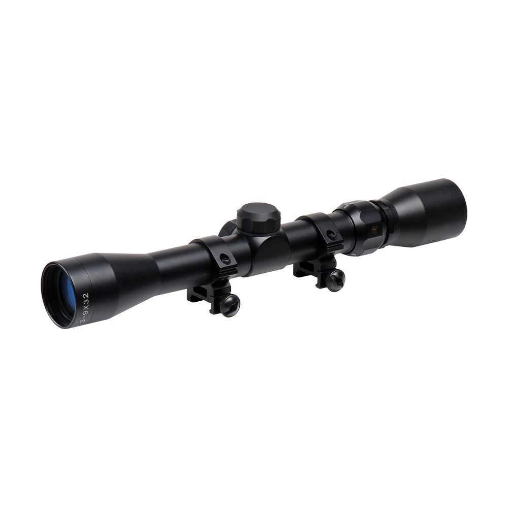 truglo tg 853932b trushot black anodized 3 9x32mm 1" tube duplex reticle w/rings 3/8" dovetail TruGlo TG-853932B Trushot Black Anodized 3-9x32mm 1" Tube Duplex Reticle Sports South item 72310