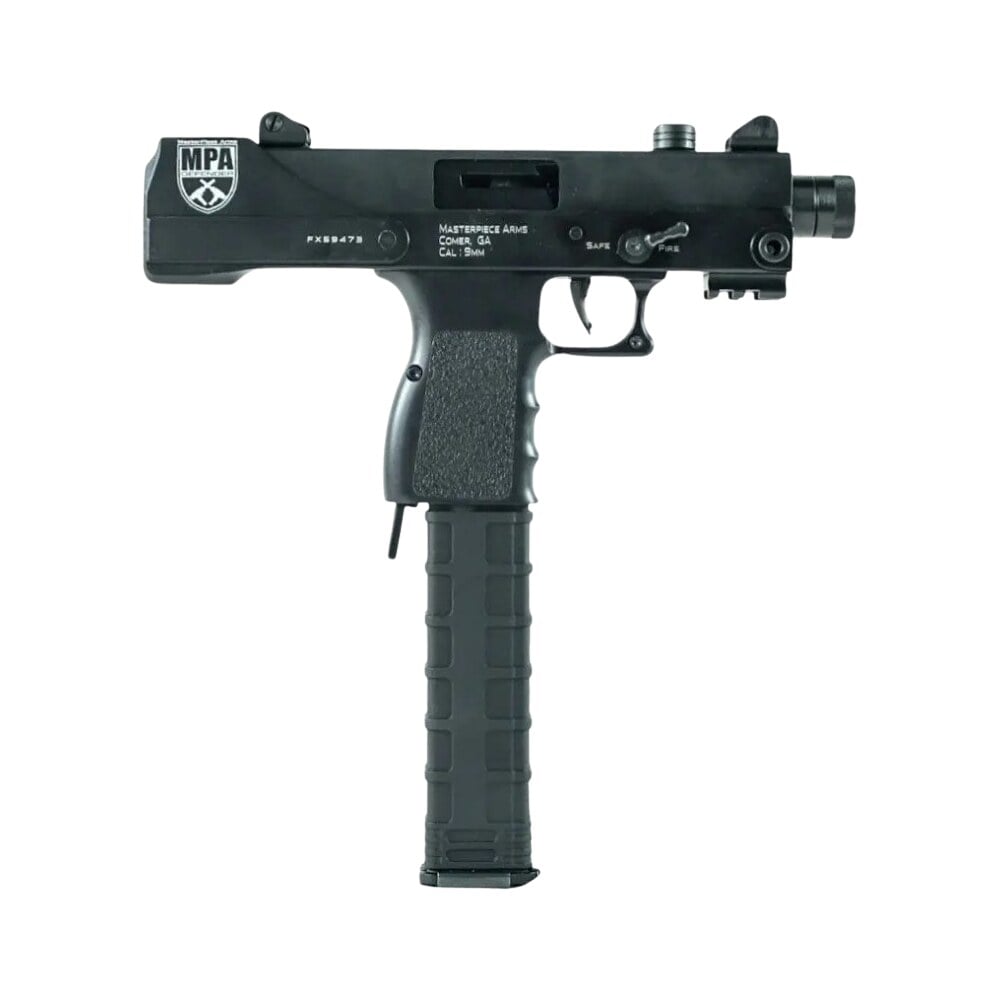 masterpiece arms 30t defender top cocking tb 9mm luger 5.50" 30+1 black cerakote MasterPiece Arms 30T Defender Top Cocking TB 9mm Luger 5.50" 30+1 Black Cerakote Sports South item 73498
