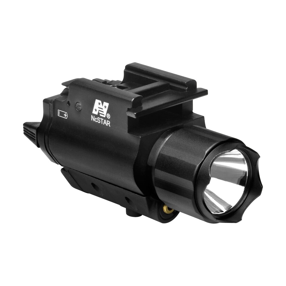 ncstar aqpfls flashlight & red laser black anodized 200 lumens white cree led NcStar AQPFLS FlashLight & Red Laser Black Anodized 200 Lumens White Cree LED Sports South item 73693