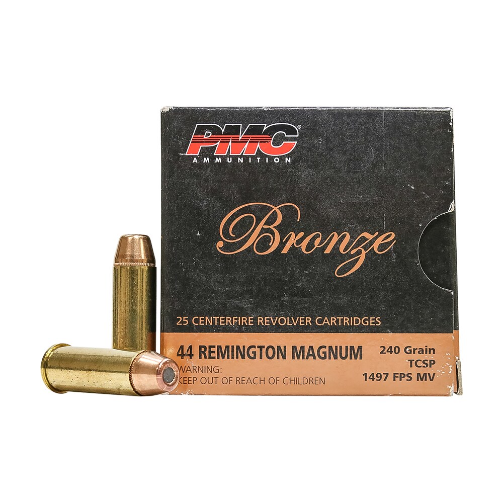 pmc 44d bronze 44remmag 240gr truncated cone soft point 25 per box/20 case PMC 44D Bronze 44RemMag 240gr Truncated Cone Soft Point 25 Per Box/20 Case Sports South item 74010