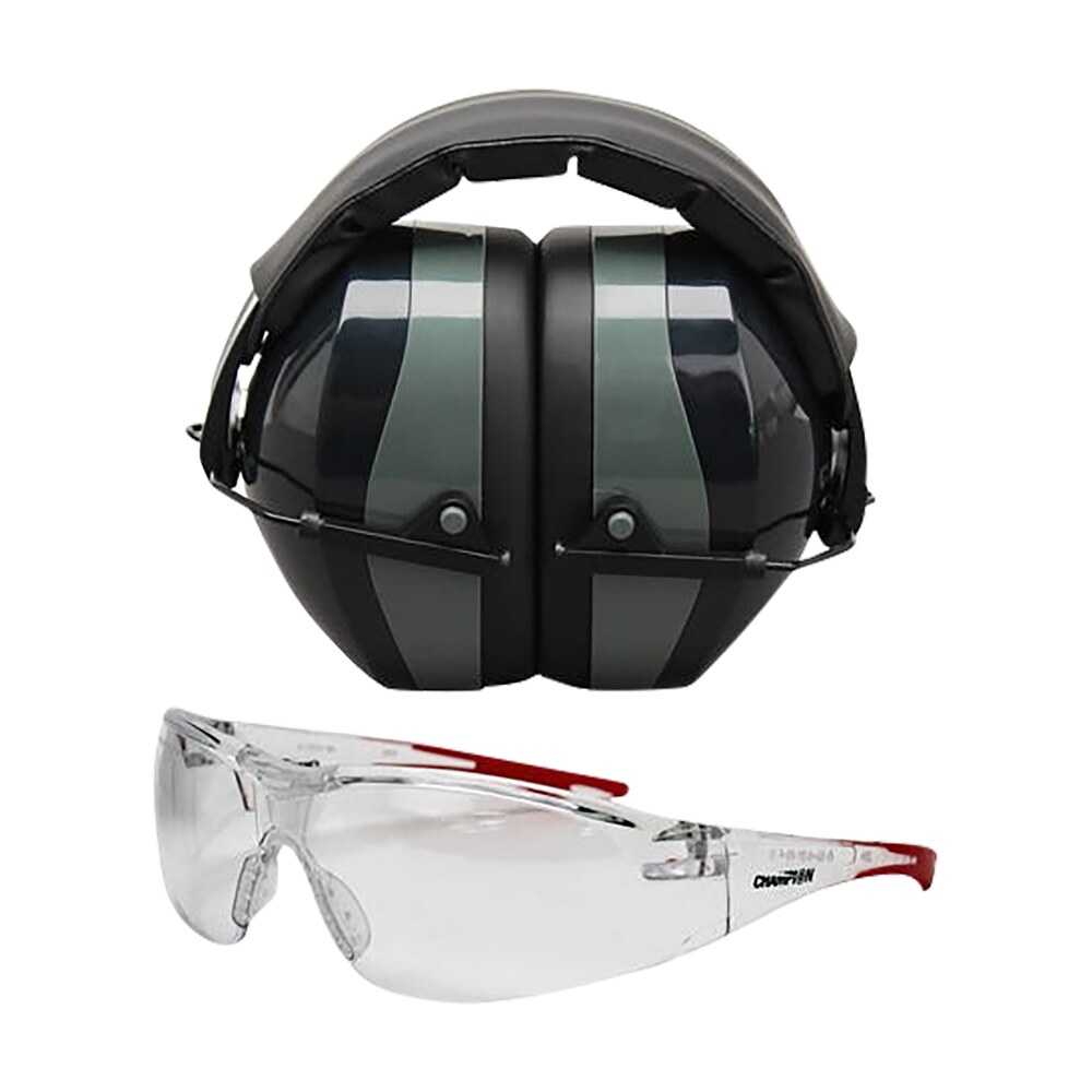 champion targets 40622 eyes & ears combo 26 db over the head passive muff & shooting glasses black/gray Champion Targets 40622 Eyes & Ears Combo 26 dB Over the Head Passive Muff & Shooting Sports South item 74850