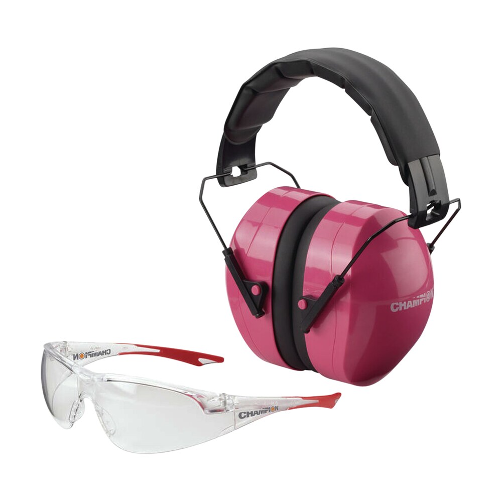 champion targets 40624 eyes & ears combo 26 db over the head pink/black adult Champion Targets 40624 Eyes & Ears Combo 26 dB Over the Head Pink/Black Adult Sports South item 74851