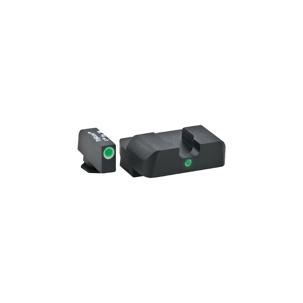 ameriglo gl102 i dot sight set for glock green tritium white outline front sight green tritium rear sight AmeriGlo GL102 i-Dot Sight Set for Glock Green Tritium White Outline Front Sight-Green Tritium Sports South item 75176