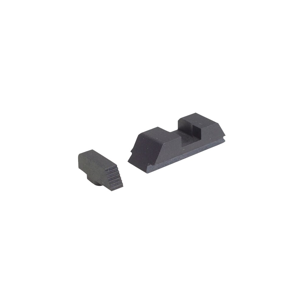 ameriglo gt504 range series sight set for glock black serrated front black rear AmeriGlo GT504 Range Series Sight Set for Glock Black Serrated Front-Black Rear Sports South item 75177