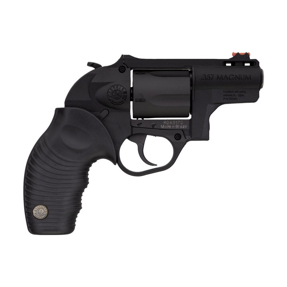 taurus 2605021ply 605 poly protector 38 special +p or 357 mag 5 shot 2" black finish barrel, matte black oxide finish cylinder, black finish polymer frame & black ridged rubber grip Taurus 2605021PLY 605 Poly Protector 38 Special +P or 357 Mag 5 Shot 2" Black Finish Sports South item 75410