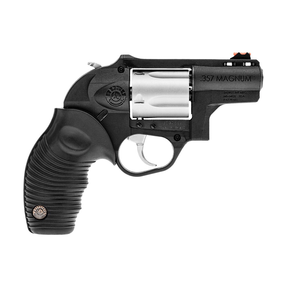 taurus 2605029ply 605 poly protector 38 special +p or 357 mag 5 shot 2" black finish barrel, matte stainless finish cylinder, black finish polymer frame & black ridged rubber grip Taurus 2605029PLY 605 Poly Protector 38 Special +P or 357 Mag 5 Shot 2" Black Finish Sports South item 75411