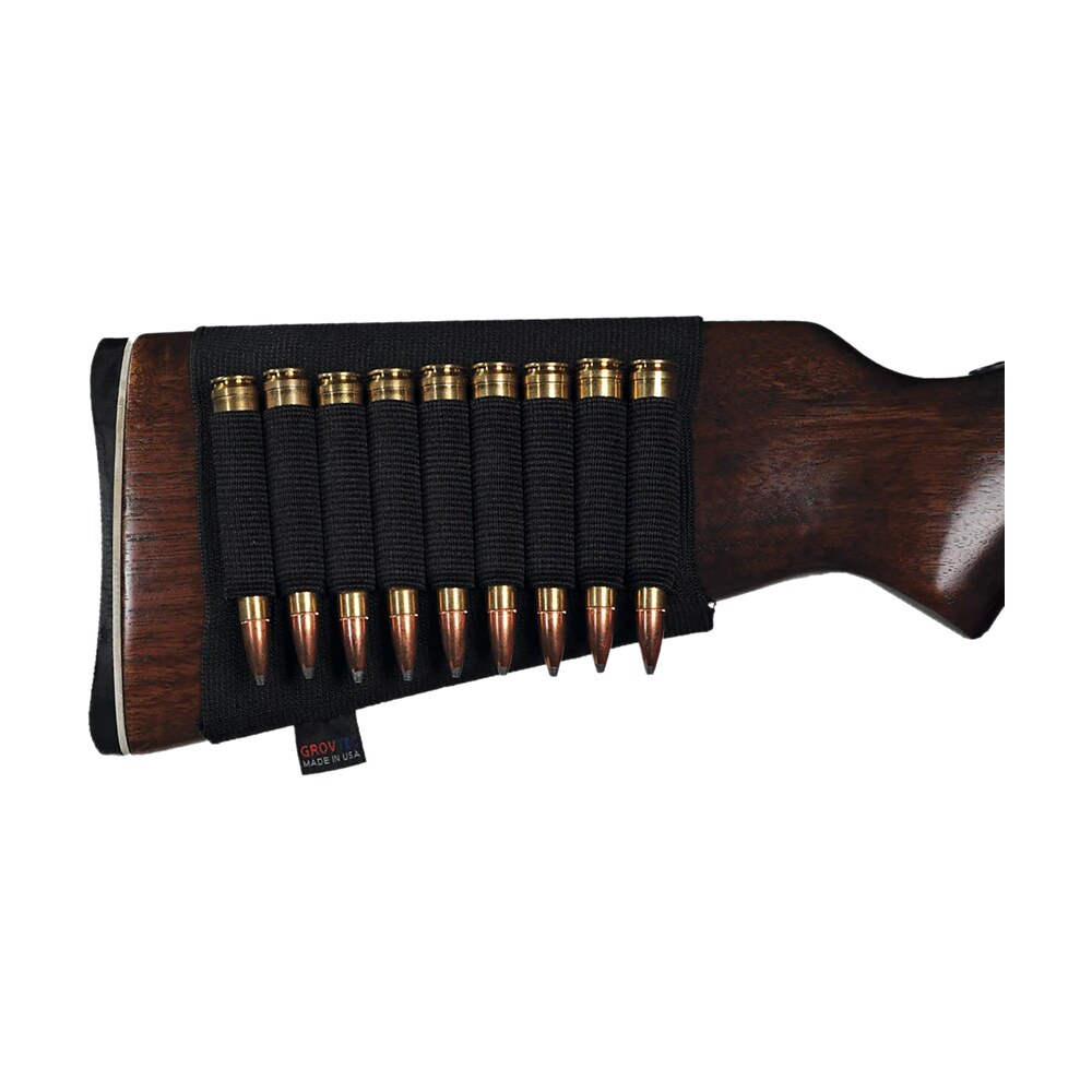 grovtec us inc gtac81 buttstock cartridge holder elastic 9rd rifle buttstock mount GrovTec US Inc GTAC81 Buttstock Cartridge Holder Elastic 9rd Rifle Buttstock Mount Sports South item 75691