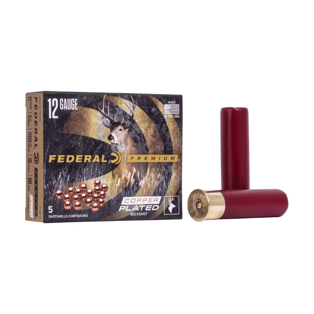 federal p135f00 premium magnum 12gauge 3.50" 18pellets 2 1/4oz 00buckshot 5 per box/50 case Federal P135F00 Premium Magnum 12Gauge 3.50" 18Pellets 2 1/4oz 00BuckShot 5 Per Box/50 Case Sports South item 75850