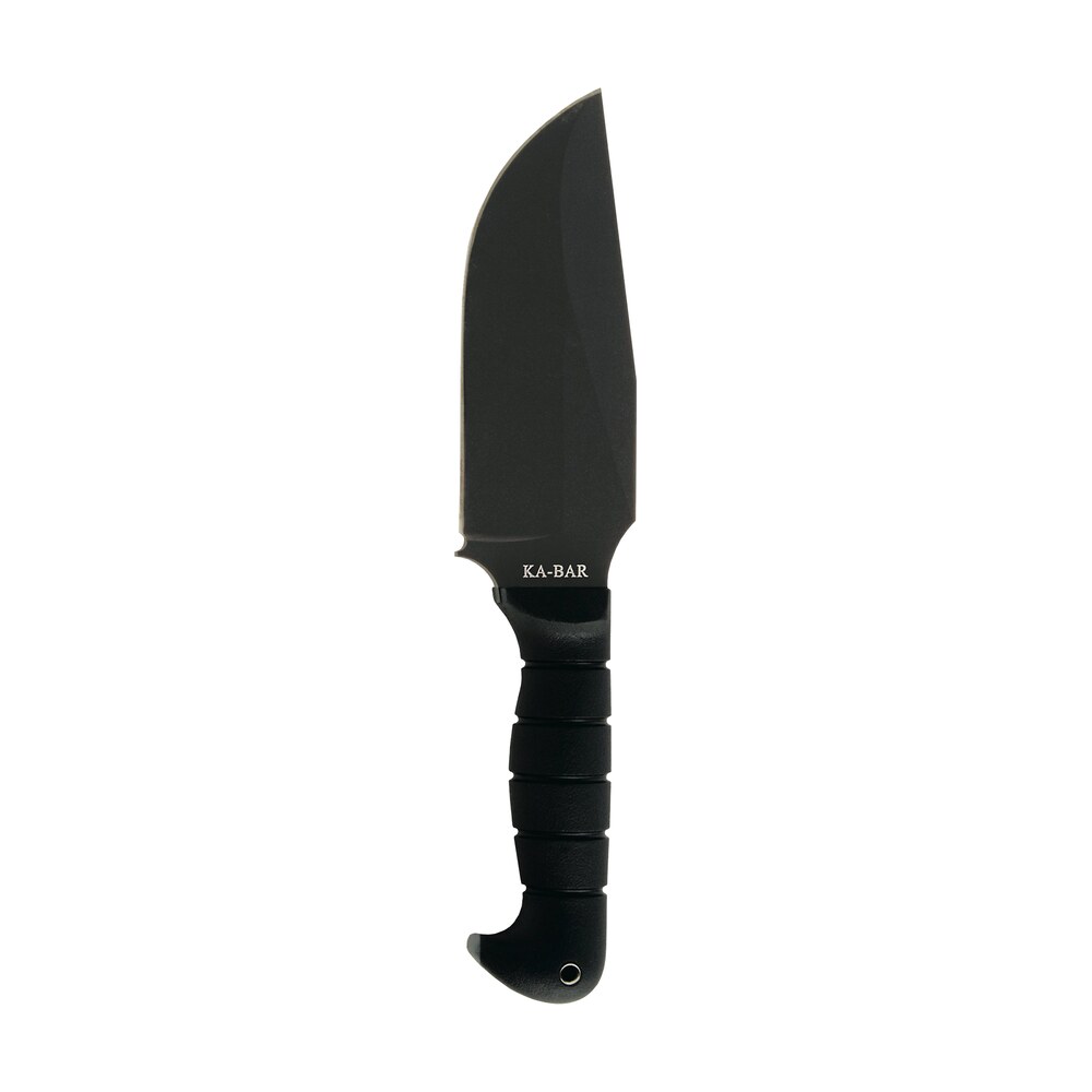 ka bar 1278 warthog heavy duty 6.75" fixed clip point plain black sk 5 high carbon blade tpr black handle Ka-Bar 1278 Warthog Heavy Duty 6.75" Fixed Clip Point Plain Black SK-5 High Carbon Blade TPR Sports South item 76243