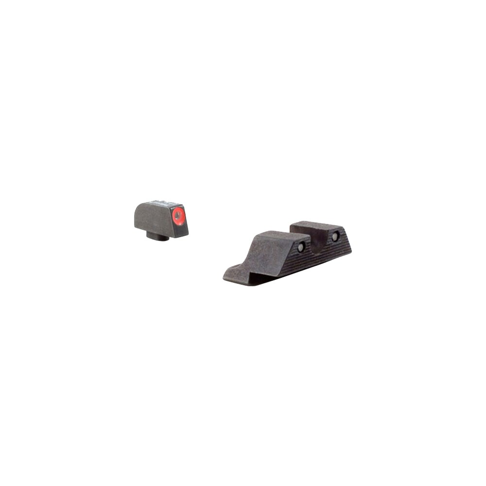 trijicon 600538 hd night sights green/tritium orange outline front sight green tritium black outline rear sight glock 17/17l/19 standard frame Trijicon 600538 HD Night Sights Green/Tritium Orange Outline Front Sight-Green Tritium Black Sports South item 76682