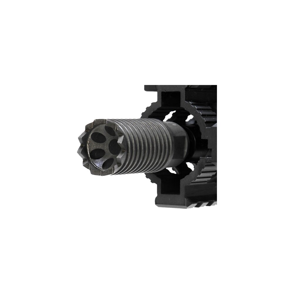 troy ind sbraclm06bt00 claymore muzzle brake black steel with 5/8" 24 tpi threads & 2.25" oal for 308 win ar platform Troy Ind SBRACLM06BT00 Claymore Muzzle Brake Black Steel Sports South item 77188