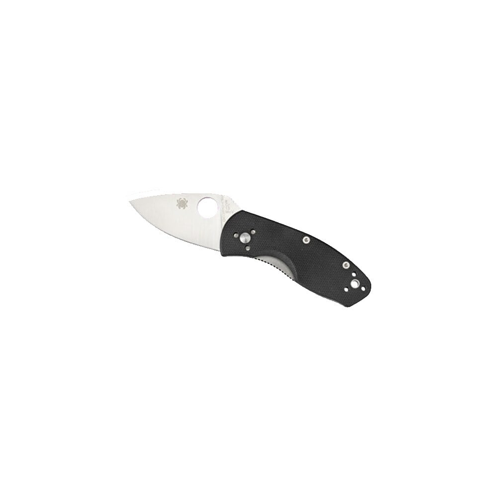 spyderco c148gp ambitious 2.25" folding drop point plain 8cr13mov ss blade black g10 handle includes pocket clip Spyderco C148GP Ambitious 2.25" Folding Drop Point Plain 8Cr13MoV SS Blade Black G10 Handle Sports South item 77787