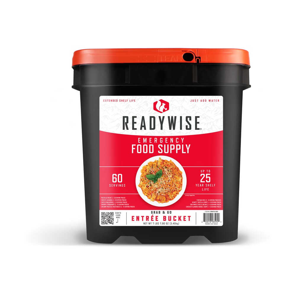 readywise rw10160 grab n go bucket freeze dried entrees 60 servings per bucket ReadyWise RW10160 Grab N Go Bucket Freeze Dried Entrees 60 Servings per Bucket Sports South item 78041