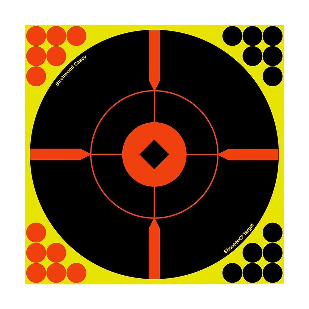 birchwood casey 34015 shoot n c reactive target self adhesive paper black/yellow/red 12" bullseye bmw 5 pack Birchwood Casey 34015 Shoot-N-C Reactive Target Self-Adhesive Paper Black/Yellow/Red 12" Sports South item 78061