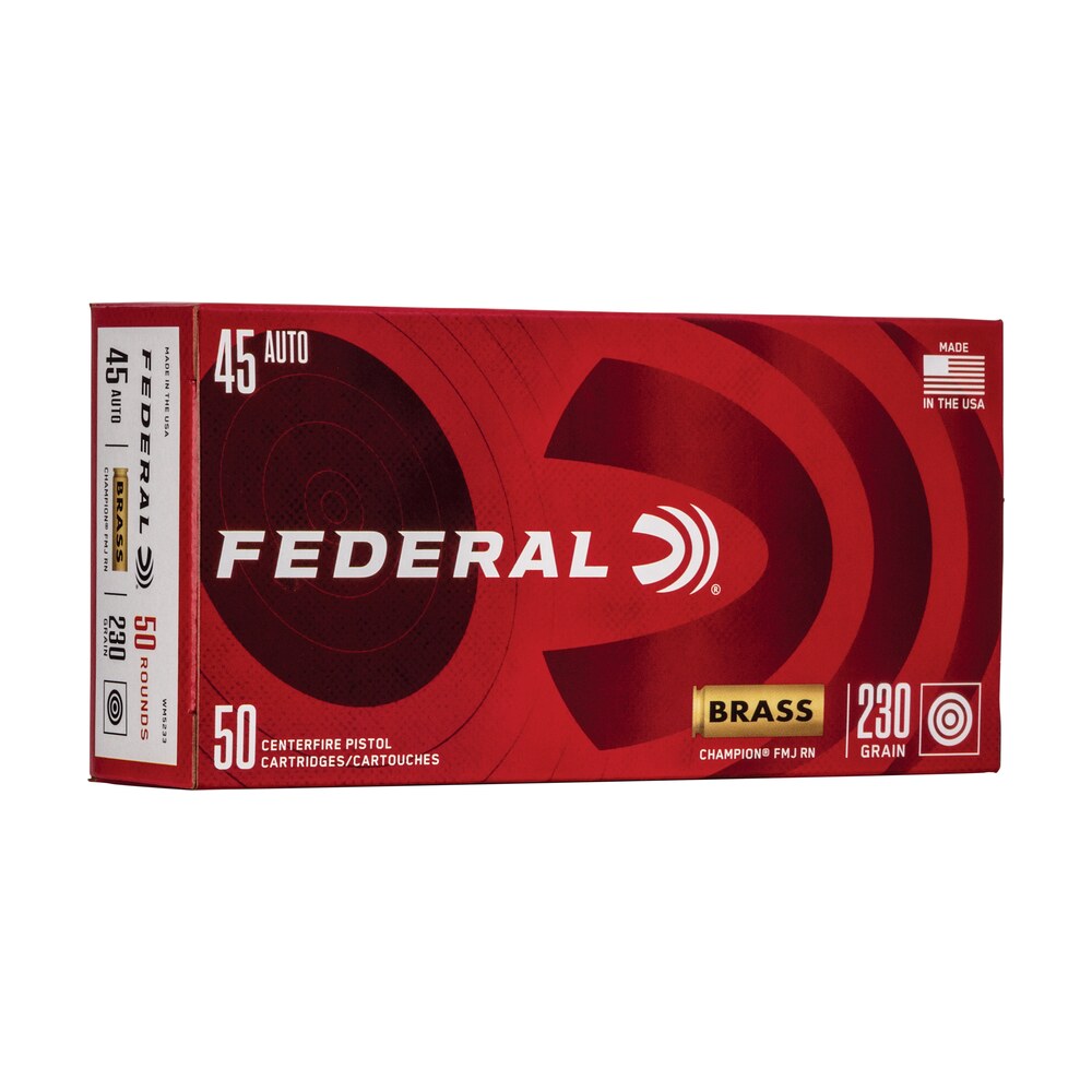 federal wm5233 champion training 45acp 230gr full metal jacket 50 per box/20 case Federal WM5233 Champion Training 45ACP 230gr Full Metal Jacket 50 Per Box/20 Case Sports South item 78857