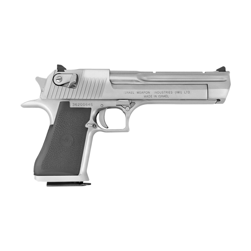 magnum research de44cabc desert eagle mark xix *ca compliant 44 rem mag 6" 8+1 brushed chrome carbon steel frame & cylinder black polymer grip Magnum Research DE44CABC Desert Eagle Mark XIX *CA Compliant 44 Rem Mag 6" 8+1 Brushed Chrome Sports South item 79624