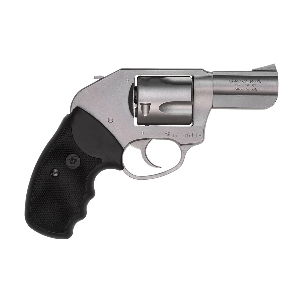 charter arms 74410 bulldog duty large 44 special, 5 shot 2.50" matte stainless steel barrel, cylinder & frame w/black finger grooved rubber grip Charter Arms 74410 Bulldog Duty Large 44 Special, 5 Shot 2.50" Matte Stainless Steel Sports South item 80737