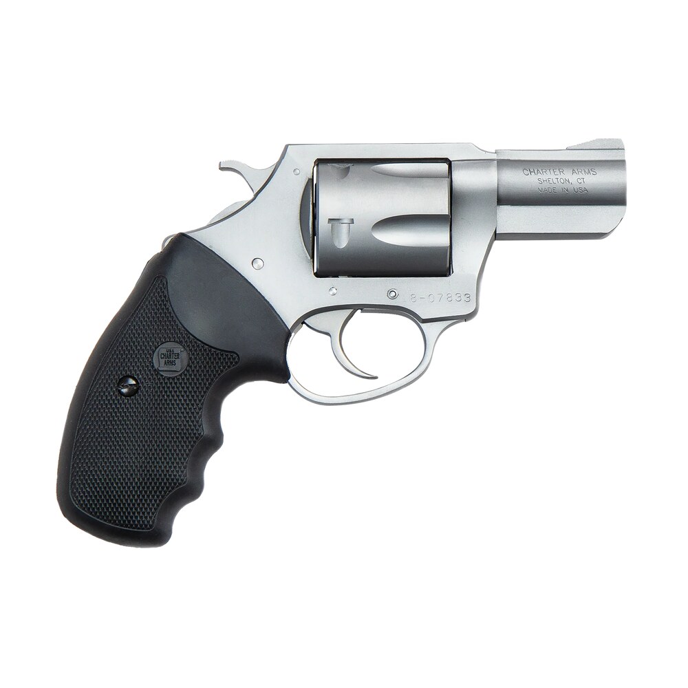 charter arms 79920 pitbull large 9mm luger, 5 shot 2.20" matte stainless steel barrel, cylinder & frame w/black finger grooved rubber grip Charter Arms 79920 Pitbull Large 9mm Luger, 5 Shot 2.20" Matte Stainless Steel Sports South item 80742