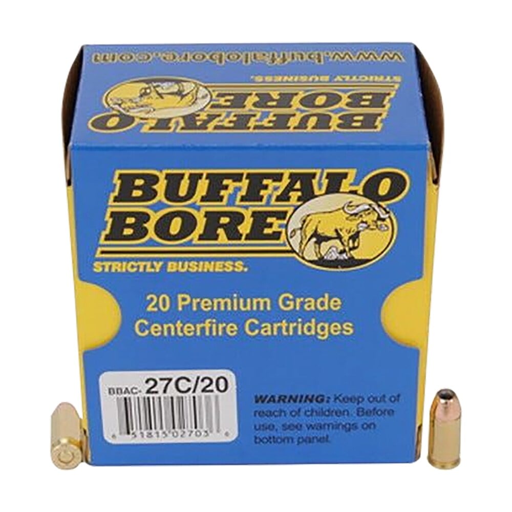 buffalo bore ammunition 27c20 personal defense strictly business 380acp +p 90gr jacketed hollow point 20 per box/12 case Buffalo Bore Ammunition 27C20 Personal Defense Strictly Business 380ACP +P 90gr Jacketed Hollow Sports South item 80747