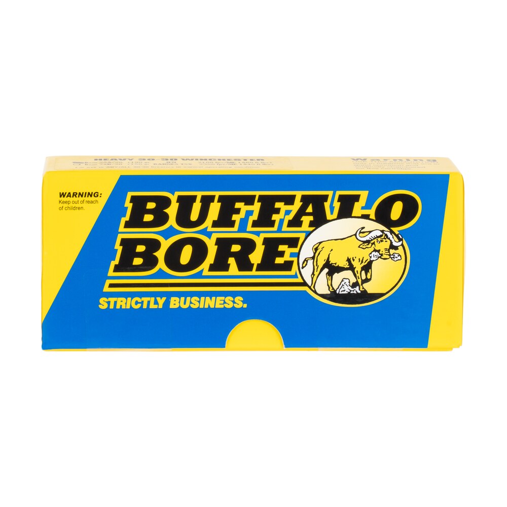 buffalo bore ammunition 28a20 heavy strictly business 30 30win 190gr semi jacketed flat point 20 per box/12 case Buffalo Bore Ammunition 28A20 Heavy Strictly Business 30-30Win 190gr Semi Jacketed Flat Point Sports South item 80801