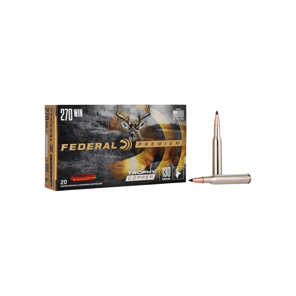 federal p270tc1 premium 270win 130gr trophy copper 20 per box/10 case Federal P270TC1 Premium 270Win 130gr Trophy Copper 20 Per Box/10 Case Sports South item 80968