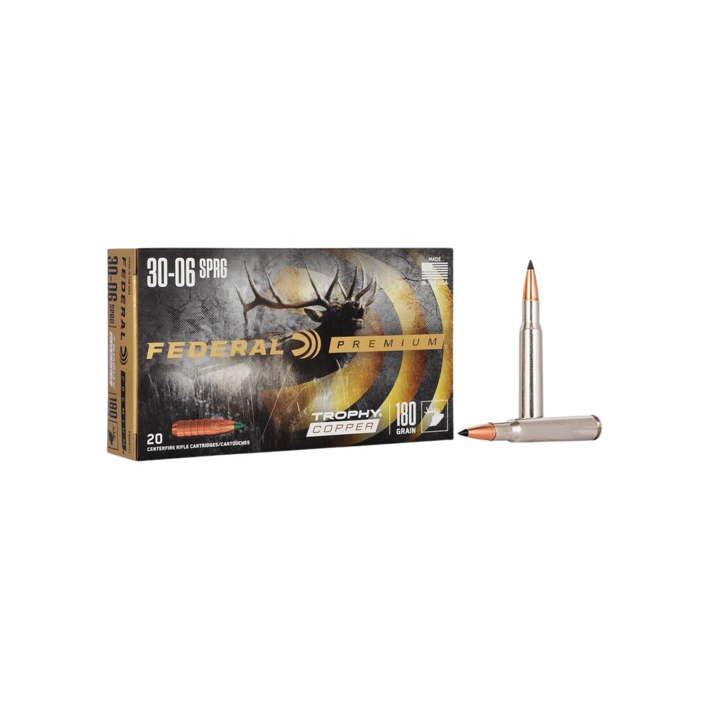 federal p3006tc1 premium 30 06springfield 180gr trophy copper 20 per box/10 case Federal P3006TC1 Premium 30-06Springfield 180gr Trophy Copper 20 Per Box/10 Case Sports South item 80978