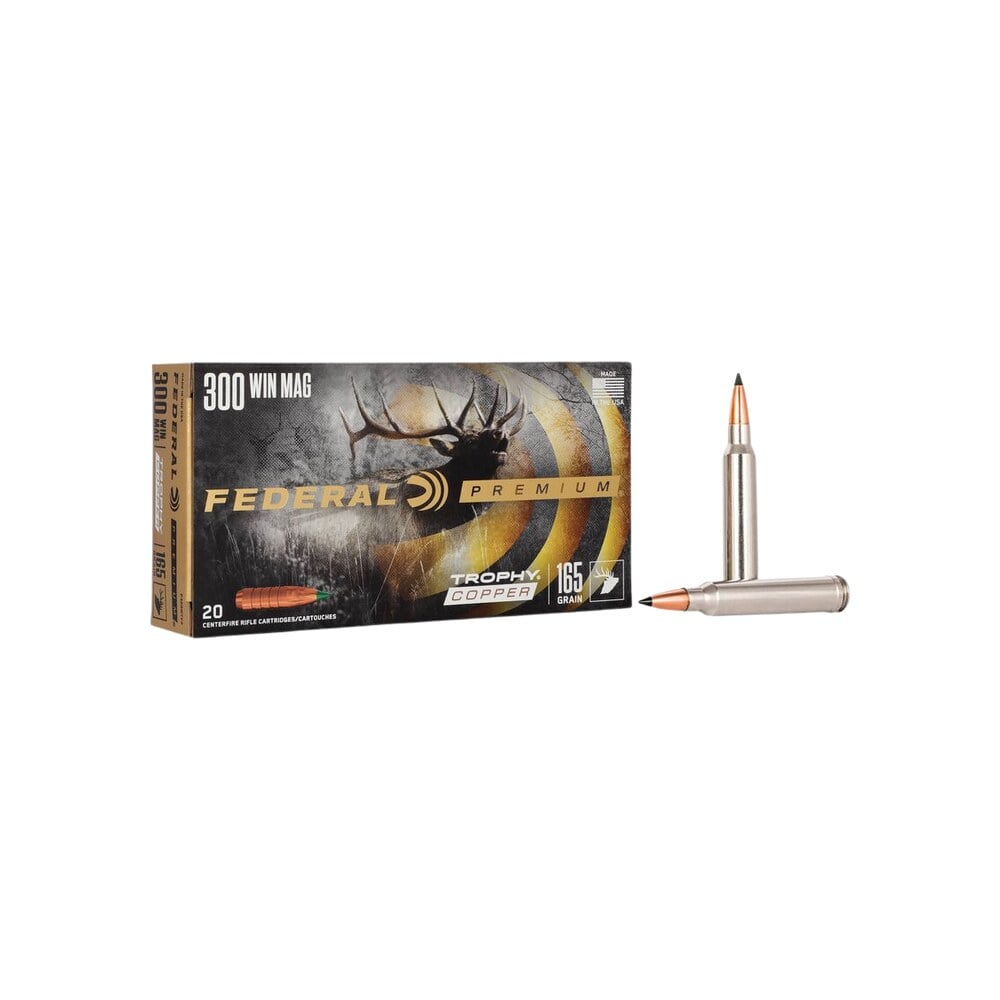 federal p300wtc2 premium 300winmag 165gr trophy copper 20 per box/10 case Federal P300WTC2 Premium 300WinMag 165gr Trophy Copper 20 Per Box/10 Case Sports South item 80981