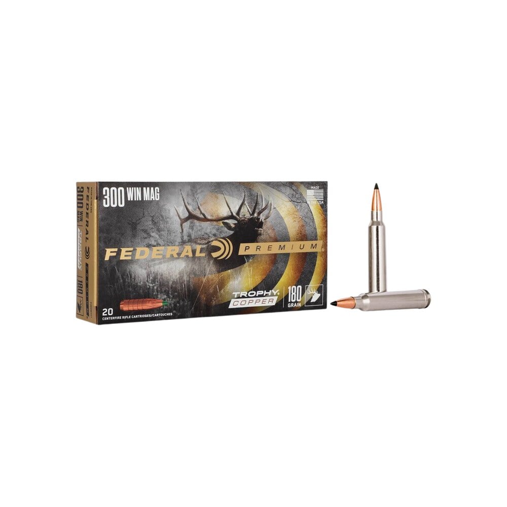 federal p300wtc1 premium 300winmag 180gr trophy copper 20 per box/10 case Federal P300WTC1 Premium 300WinMag 180gr Trophy Copper 20 Per Box/10 Case Sports South item 80982