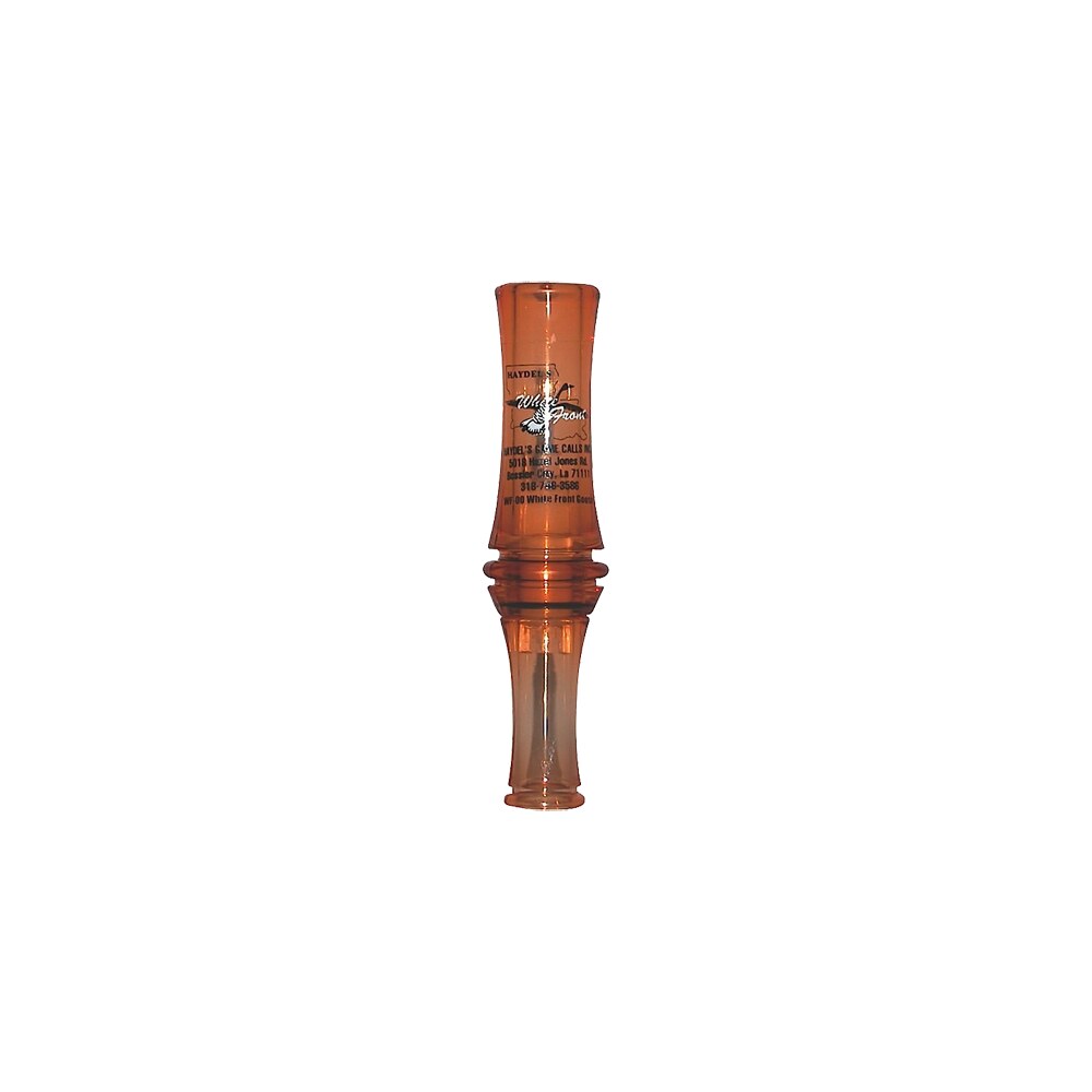 haydel's game calls wf00 white front open call specklebelly sounds attracts geese brown acrylic Haydel's Game Calls WF00 White Front Open Call Specklebelly Sounds Attracts Geese Brown Acrylic Sports South item 81094