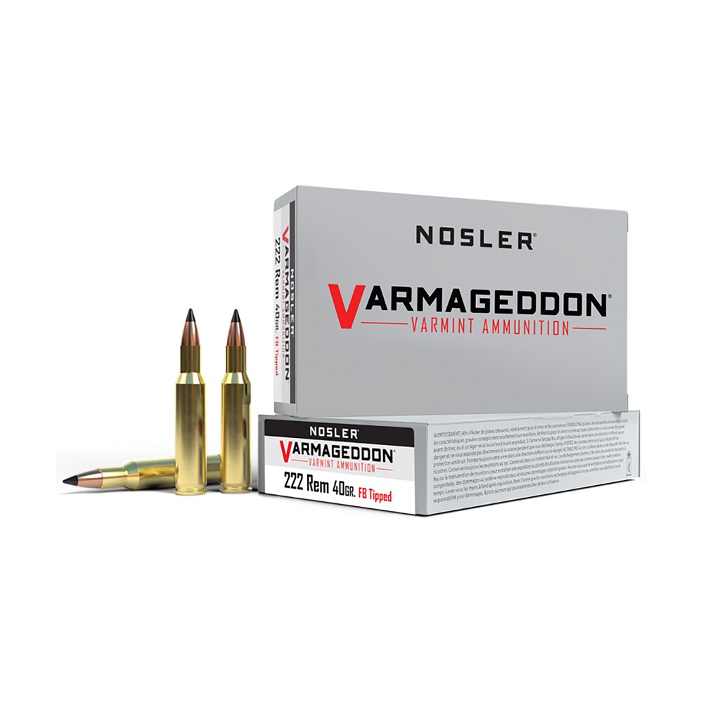 nosler 65135 varmageddon 222rem 40gr flat base tipped 20 per box/20 case Nosler 65135 Varmageddon 222Rem 40gr Flat Base Tipped 20 Per Box/20 Case Sports South item 81553