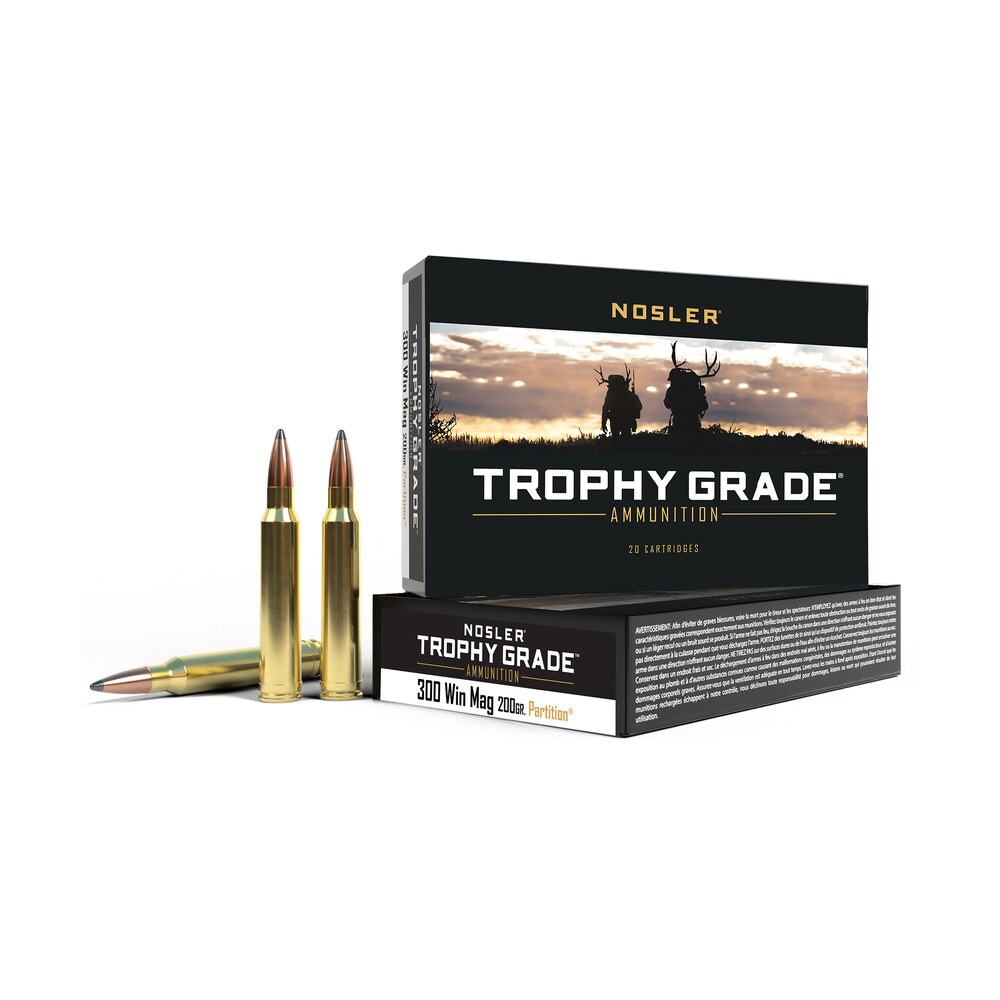 nosler 60069 trophy grade 300winmag 200gr nosler spitzer partition 20 per box/10 case Nosler 60069 Trophy Grade 300WinMag 200gr Nosler Spitzer Partition 20 Per Box/10 Case Sports South item 81562