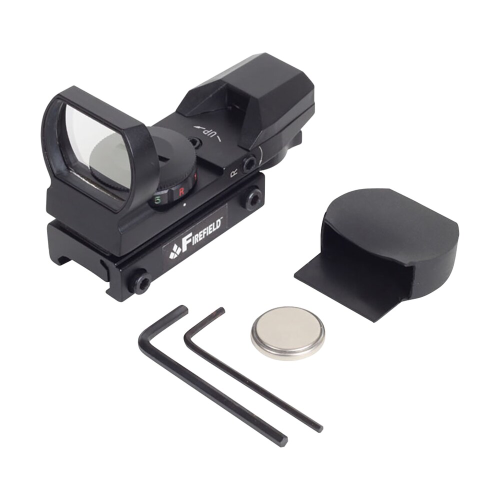 firefield ff13004 reflex sight matte black 1x33mm red/green multi reticle, weaver mount Firefield FF13004 Reflex Sight Matte Black 1x33mm Red/Green Multi Reticle, Weaver Mount Sports South item 8161