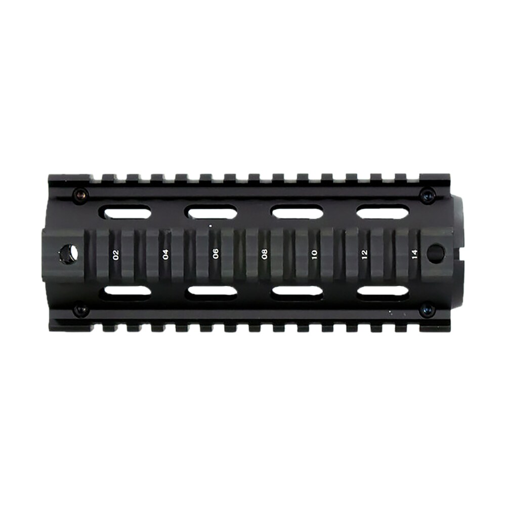 aim sports mt021 m4 handguard 6" carbine style made of aluminum with black anodized finish & quad rail Aim Sports MT021 M4 Handguard 6" Carbine Style Made of Aluminum Sports South item 81610
