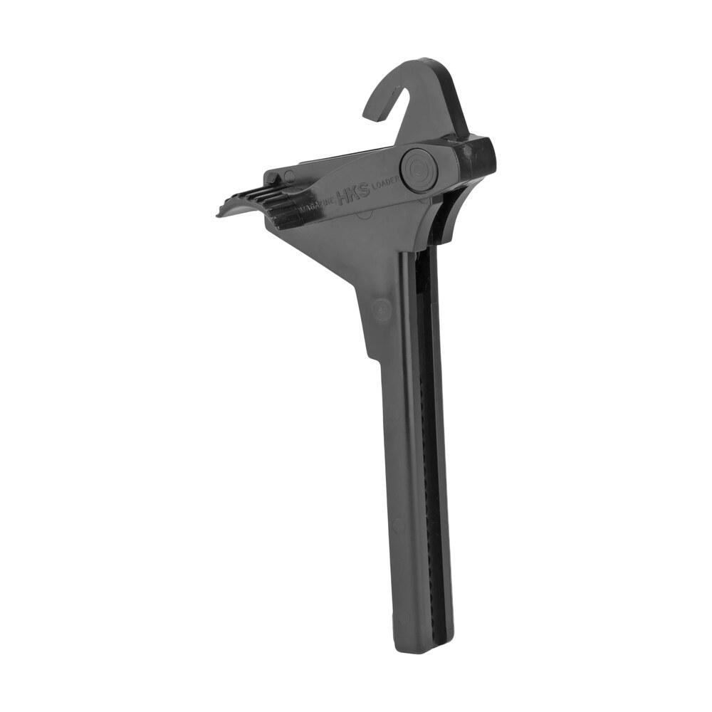 hks 943 single stack mag loader adjustable style made of plastic with black finish for 380 acp pistols HKS 943 Single Stack Mag Loader Adjustable Style made of Plastic Sports South item 82037