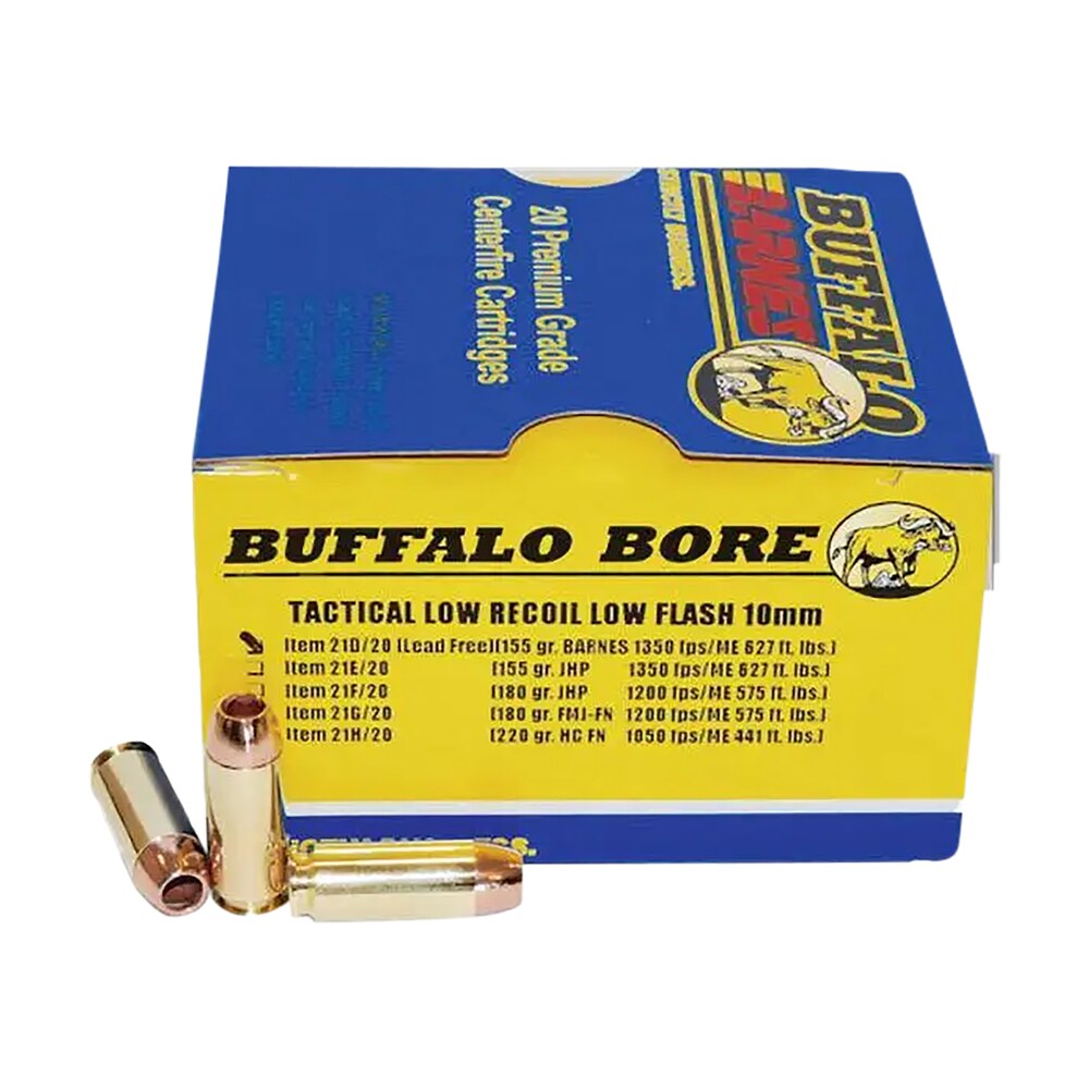 buffalo bore ammunition 21d20 buffalo barnes strictly business 10mmauto 155gr barnes tac xp lead free 20 per box/12 case Buffalo Bore Ammunition 21D20 Buffalo-Barnes Strictly Business 10mmAuto 155gr Barnes TAC-XP Sports South item 82113