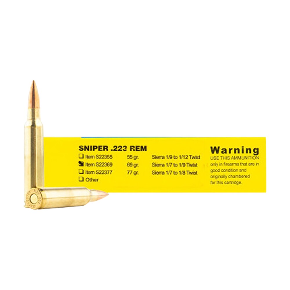 buffalo bore ammunition s2236920 sniper strictly business 223rem 69gr hollow point boat tail 20 per box/12 case Buffalo Bore Ammunition S2236920 Sniper Strictly Business 223Rem 69gr Hollow Point Boat Tail 20 Sports South item 82302