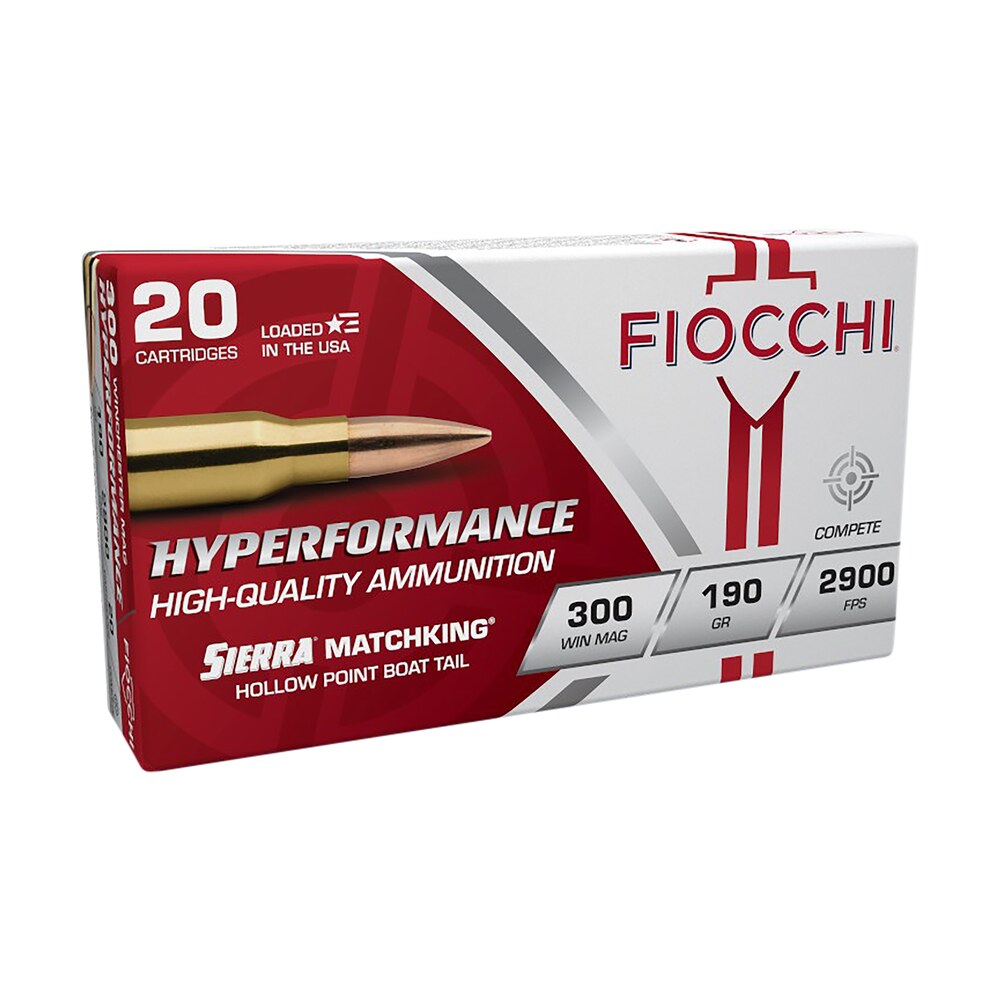 fiocchi 300wmmke hyperformance compete 300win mag 190gr sierra matchking bthp 20 per box/10 case Fiocchi 300WMMKE Hyperformance Compete 300Win Mag 190gr Sierra MatchKing BTHP 20 Per Box/10 Sports South item 82415