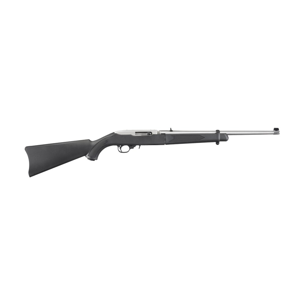 ruger 11100 10/22 takedown full size 22 lr 10+1 18.50" matte stainless steel barrel, receiver w/integral scope mount, black synthetic fixed stock, right hand Ruger 11100 10/22 Takedown Full Size 22 LR 10+1 18.50" Matte Stainless Steel Sports South item 82646