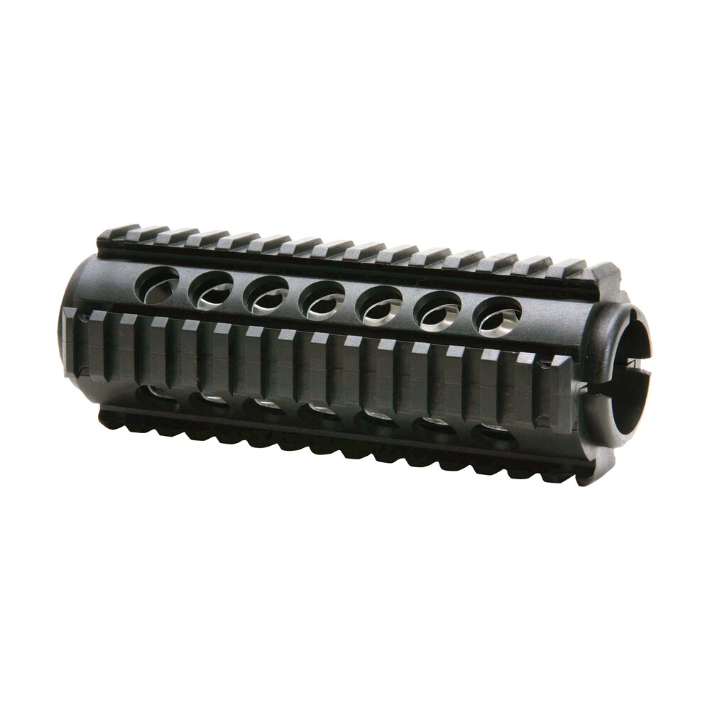promag pm242 quad rail handguard 2 piece polymer w/aluminum heat shield insert black ar 15 carbine ProMag PM242 Quad Rail Handguard 2-Piece Polymer Sports South item 82712