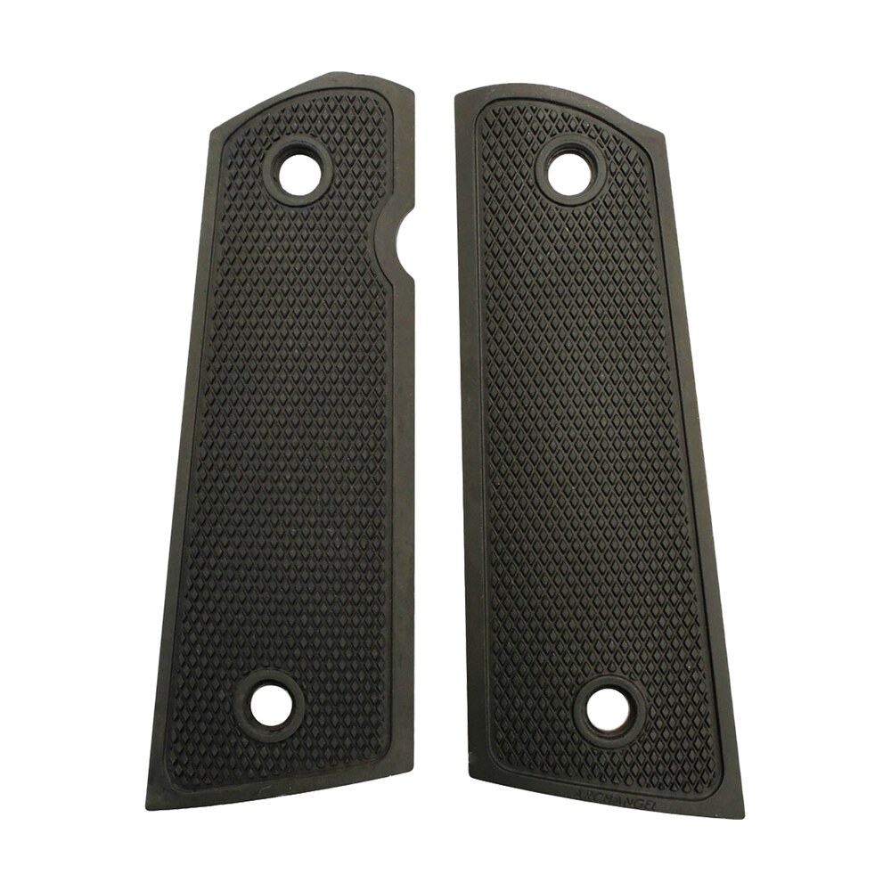 archangel aa107 grip panels made of aluminum with black anodized diamond checkering finish for 1911 government Archangel AA107 Grip Panels Made of Aluminum Sports South item 82717