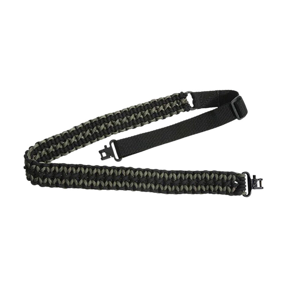outdoor connection pcs80569 paracord sling 1″ w x 43″ l adjustable black w/green accents for rifle/shotgun Outdoor Connection PCS80569 Paracord Sling 1" W x 43" L Adjustable Black Sports South item 8431