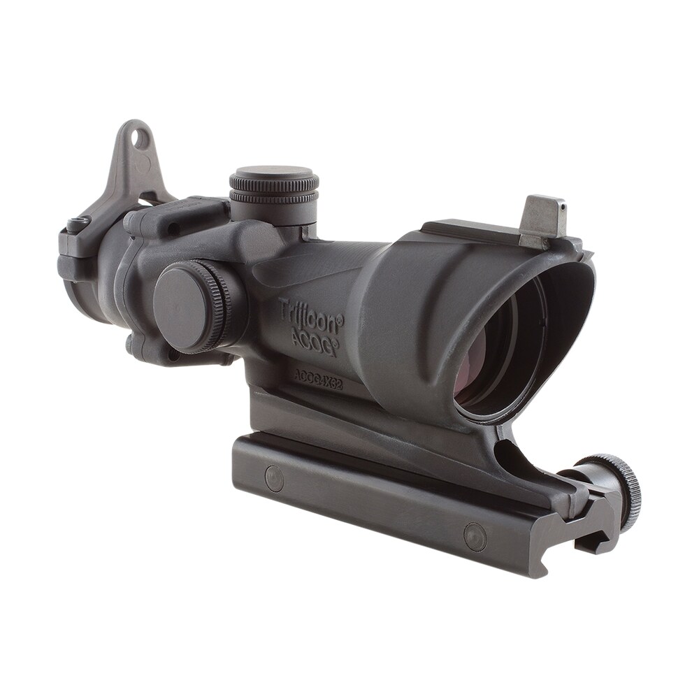trijicon 100092 acog black hardcoat anodized 4x32mm illuminated amber crosshair .308/7.62 bdc reticle Trijicon 100092 ACOG Black Hardcoat Anodized 4x32mm Illuminated Amber Crosshair .308/7.62 BDC Sports South item 84577