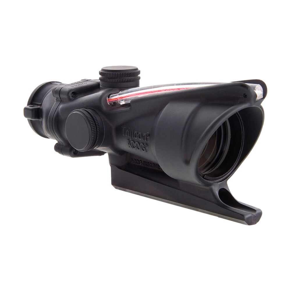 trijicon 100213 acog black hardcoat anodized 4x32mm illuminated red triangle post reticle Trijicon 100213 ACOG Black Hardcoat Anodized 4x32mm Illuminated Red Triangle Post Reticle Sports South item 84578