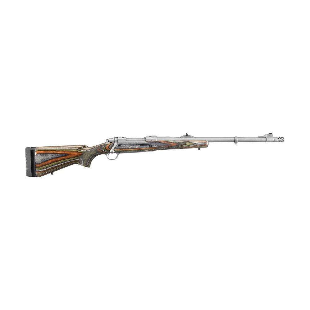 ruger 47125 hawkeye guide gun 375 ruger 3+1 20" matte threaded barrel, matte stainless steel receiver w/integral scope mount, green mountain adj lop laminate stock, right hand Ruger 47125 Hawkeye Guide Gun 375 Ruger 3+1 20" Matte Threaded Sports South item 84847