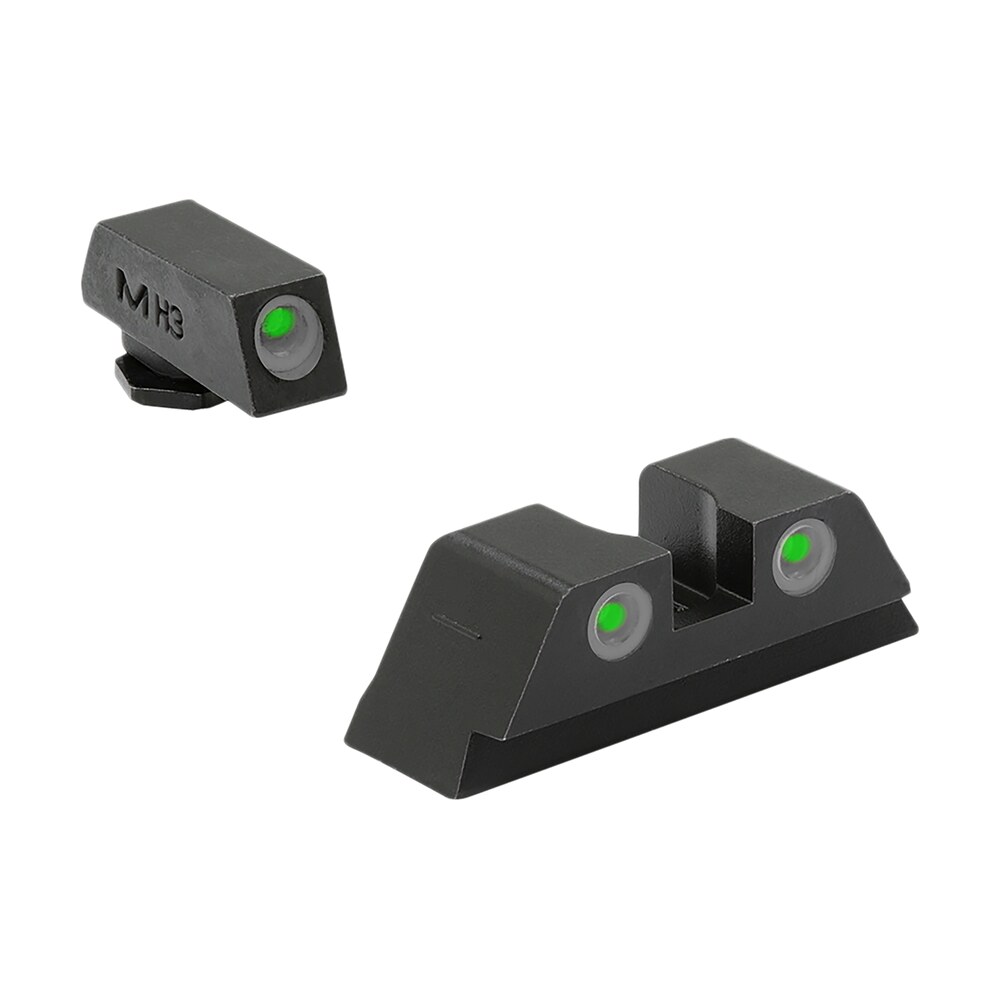 meprolight usa 102243101 tru dot sight set green tritium front & rear, compatible w/glock 17/19/22/23/24/25/28/31/32/33/34/35/37/38/39 Meprolight USA 102243101 Tru-Dot Sight Set Green Tritium Front & Rear, Compatible Sports South item 85014