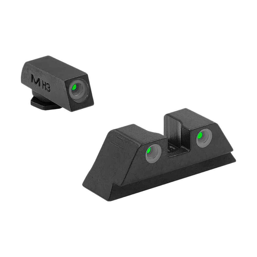 meprolight usa 102223101 tru dot sight set green tritium front & rear, compatible w/glock frame 17/19/22/23/24/25/28/31/32/33/34/35/37/38/39 Meprolight USA 102223101 Tru-Dot Sight Set Green Tritium Front & Rear, Compatible Sports South item 85048