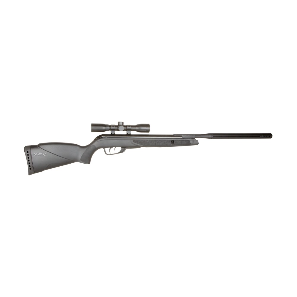 gamo 6110067854 wildcat whisper air rifle gas piston 177 1rd shot black black receiver black molded all weather stock scope 4x32mm Gamo 6110067854 Wildcat Whisper Air Rifle Gas Piston 177 1rd Shot Black Black Receiver Black Sports South item 8507